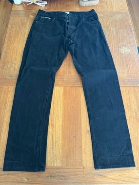 Taylor Stitch Black Straight-Leg